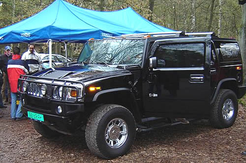 Deze Hummer kon uiteraard niet ontbreken